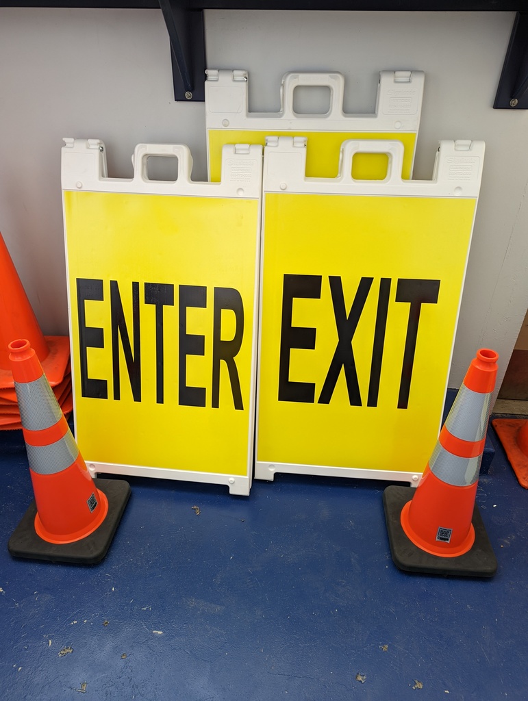 enter exit signs