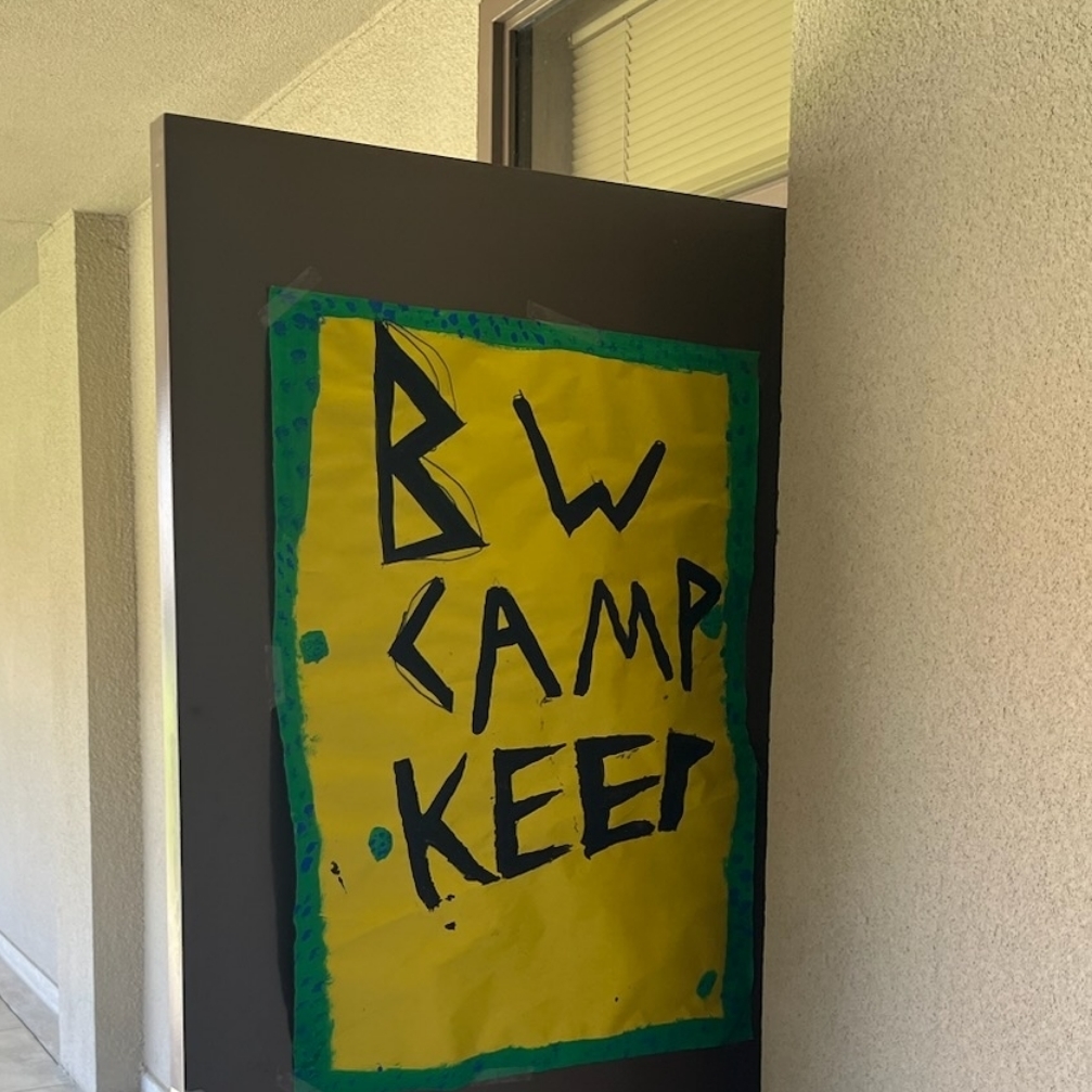 camp KEEP sign